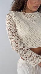 Mesh Top - Beige