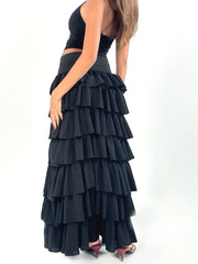 Ruffle Skirt - Black