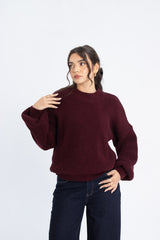 Basic Sweater - Burgundy