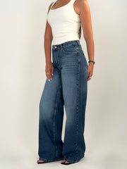 Wide-leg Dark Denim