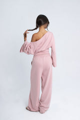 Offshoulder Corset Set - Pink