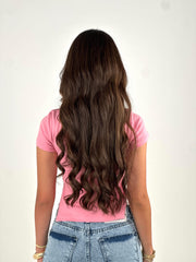 Tuned Up printed Tee - Pink
