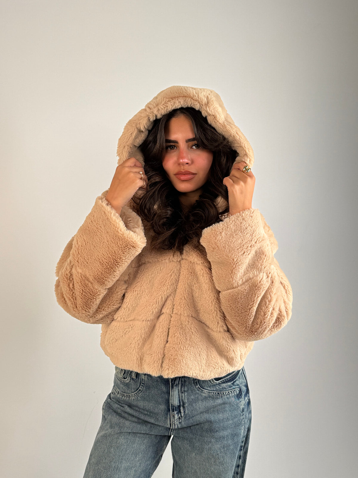 Cropped Fur Jacket
