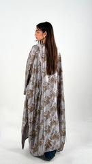 Shimmery Butterflies Kaftan - Beige