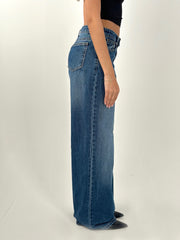 Wide-Long Denim - Medium Blue