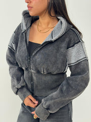 Washed Corset Jacket