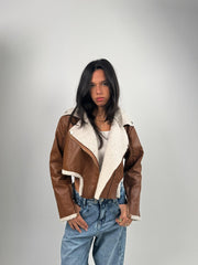 V Leather Jacket
