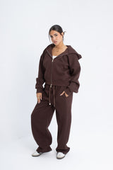 Double Zipper Jacket - Brown