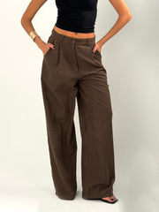 The Wrap Set - Pants ( Brown )