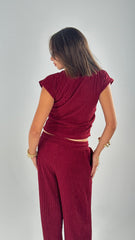 Crushed Set - Burgundy