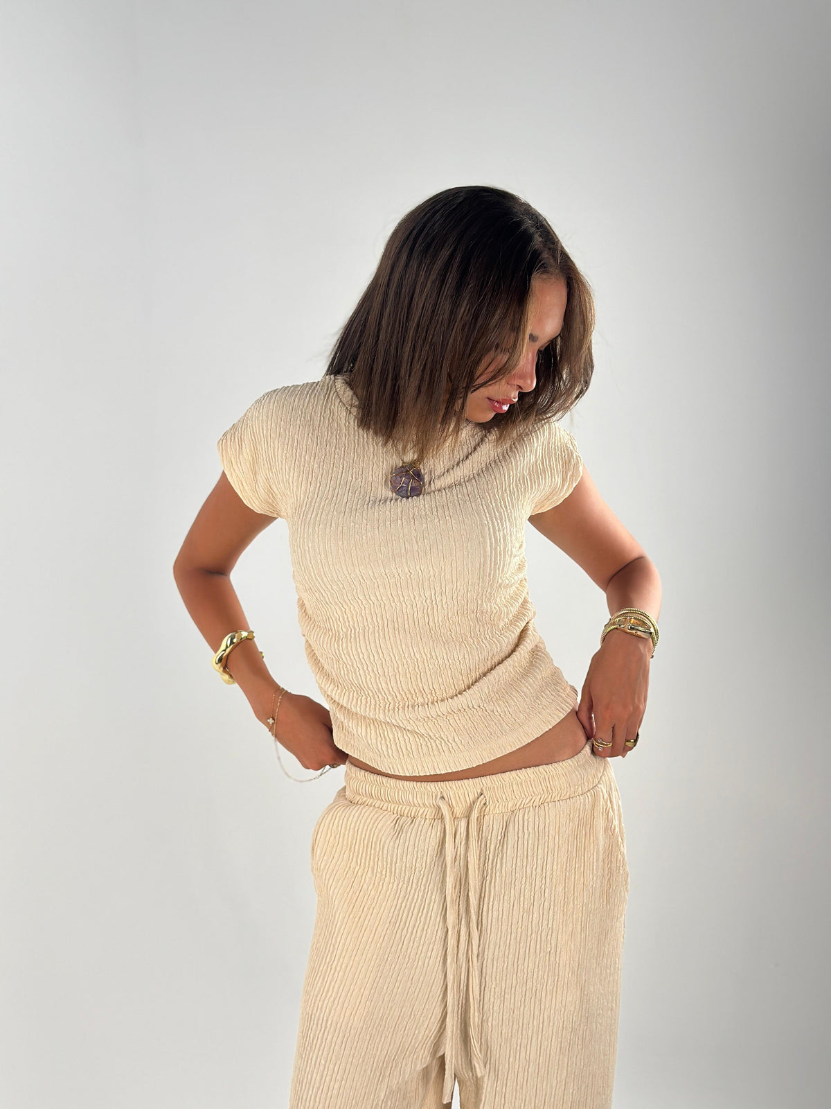 Crushed Set - Beige