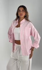 Thick Lined Shirt - Pink