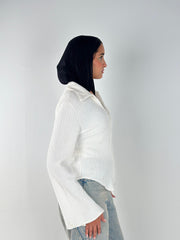 V-Crushed Shirt - White