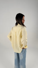 Oversized Lined Shirt - Yellow