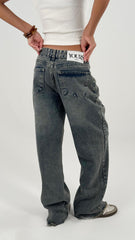 Unfinished Straight Denim - Dirty