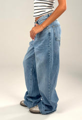 Wideleg Denim - Light Blue