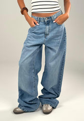 Wideleg Denim - Light Blue