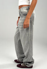 Straight Fit Denim - Grey