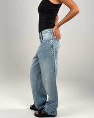 Straight Fit Denim - Light Blue