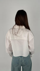 Ribbons Cropped Shirt