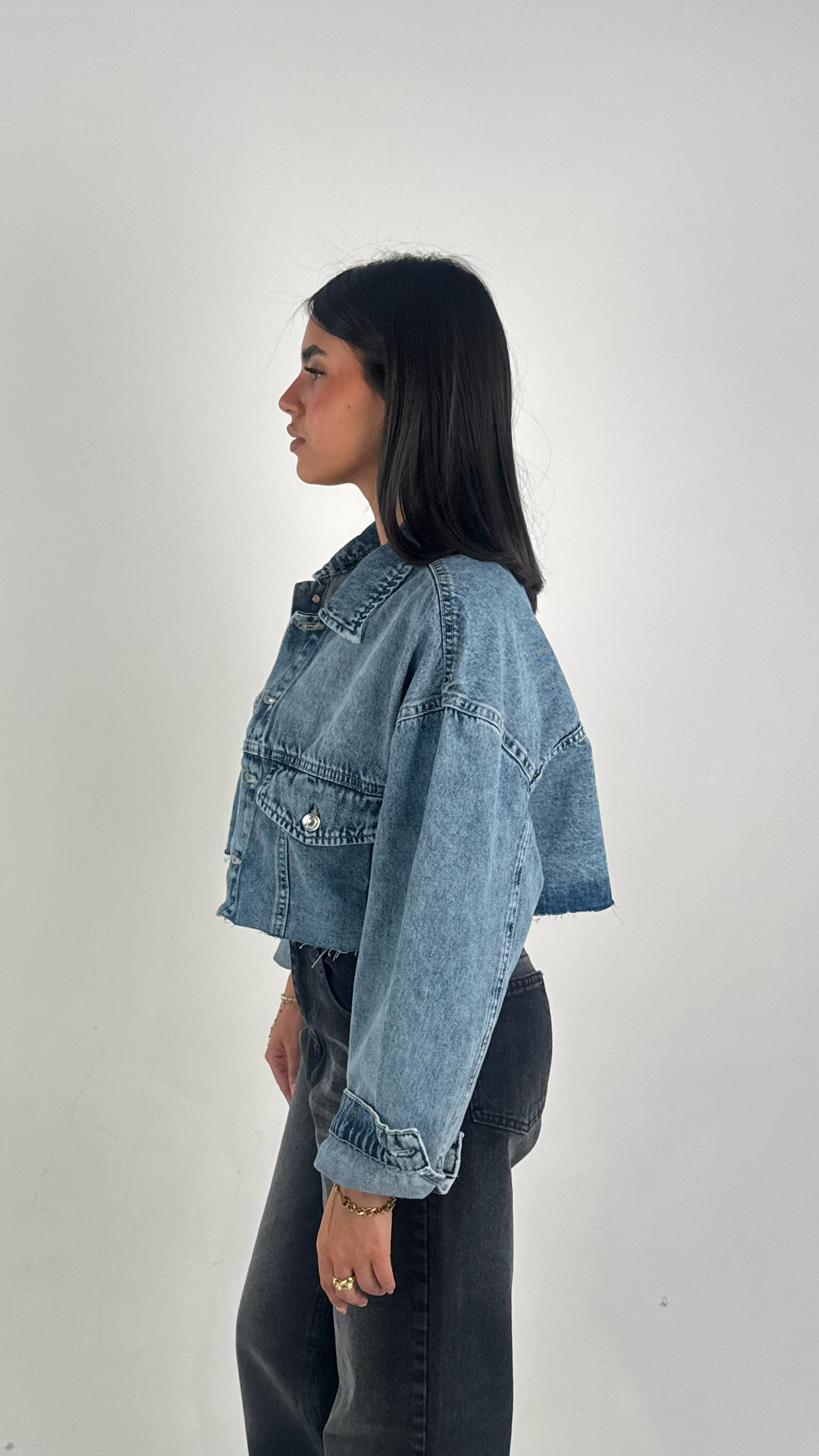 Cropped Denim Jacket