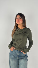 Crisscross Top - Olive