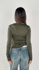 Crisscross Top - Olive