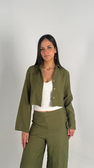 Plisse Set - Olive