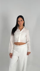 Plisse Set - White