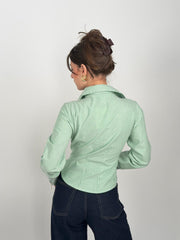 Lined Corset Shirt - Green