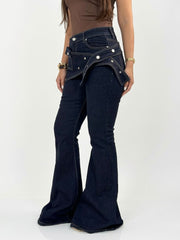 Raw Belted Denim