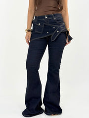 Raw Belted Denim