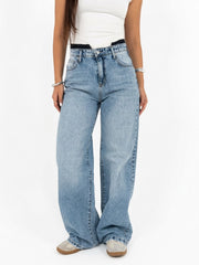 Raw Waisted Denim - Light Shade