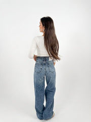 Raw Waisted Denim - Dark Shade