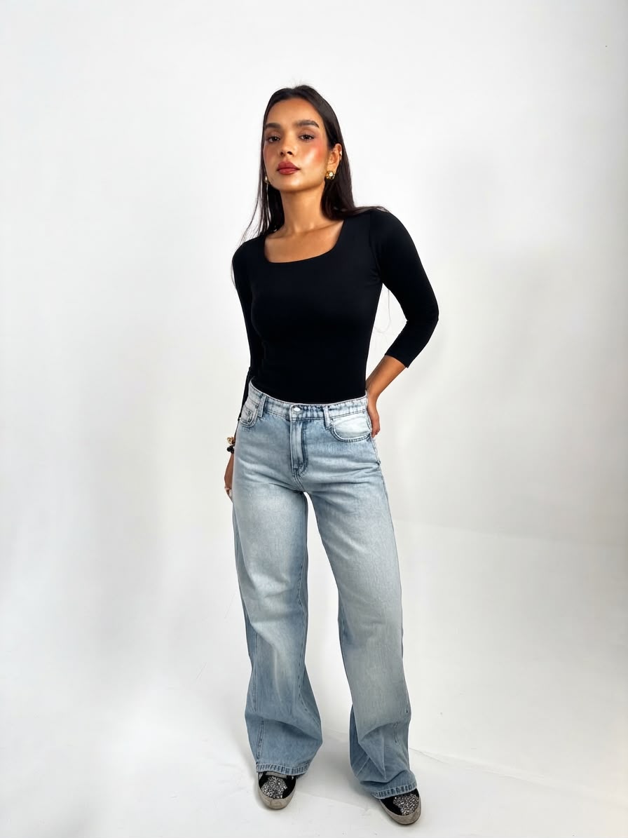 Wider Side Leg Denim
