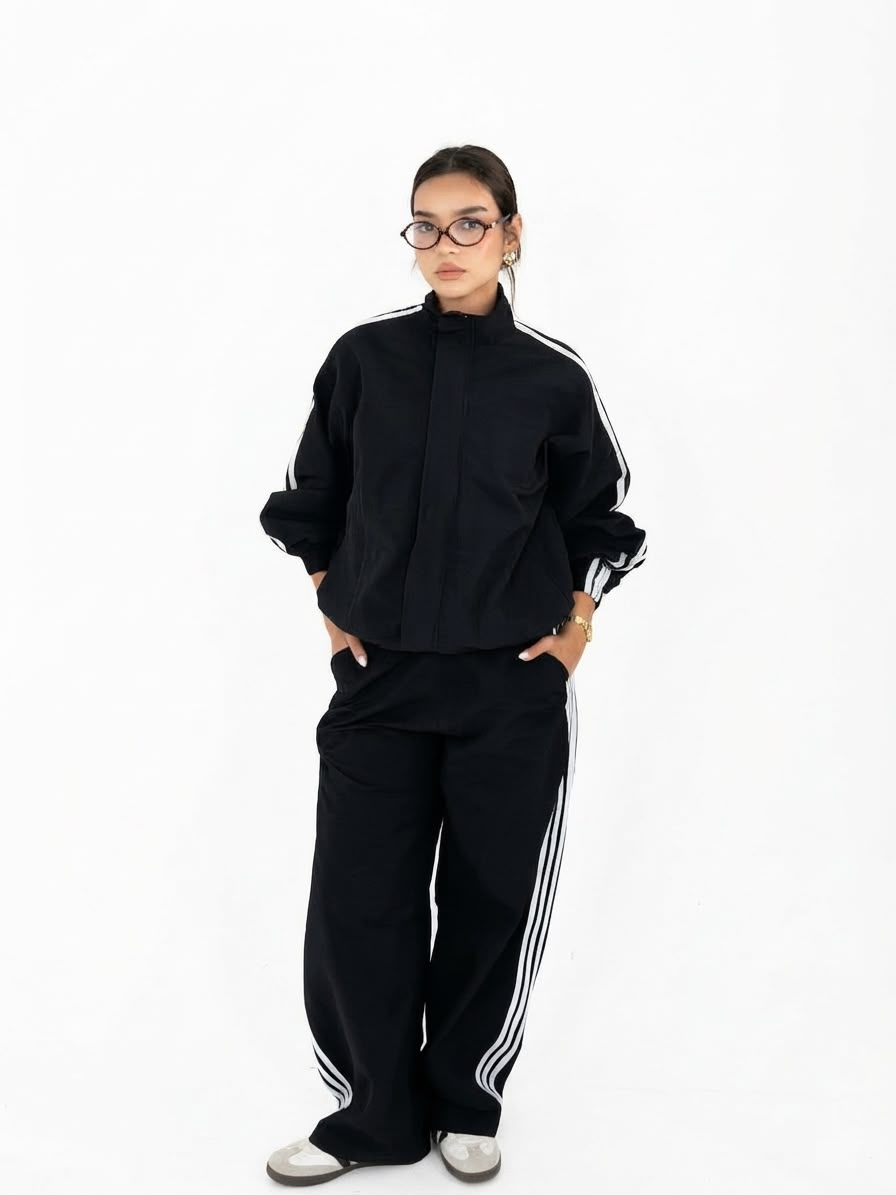 Lined Matching Set - Black