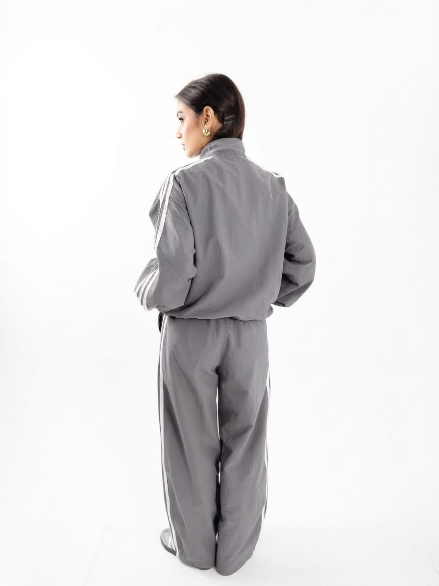 Lined Matching Set - Grey